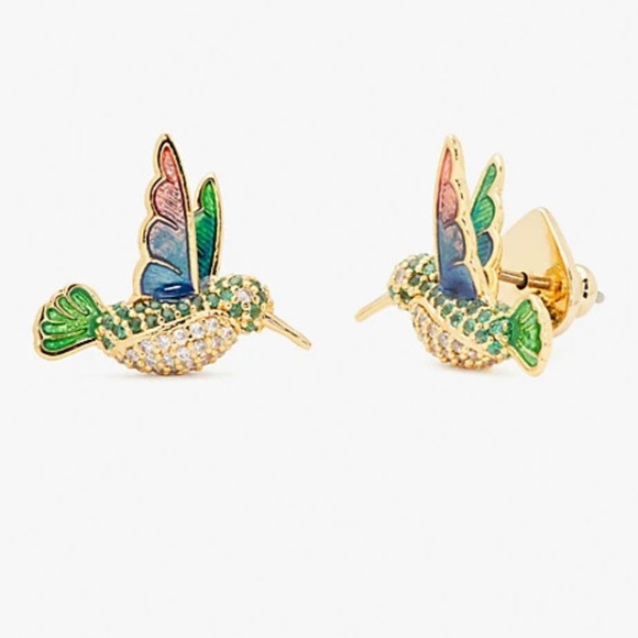$58 Kate Spade Dazzling Daisy Hummingbird Stud Earrings - Picture 6 of 6